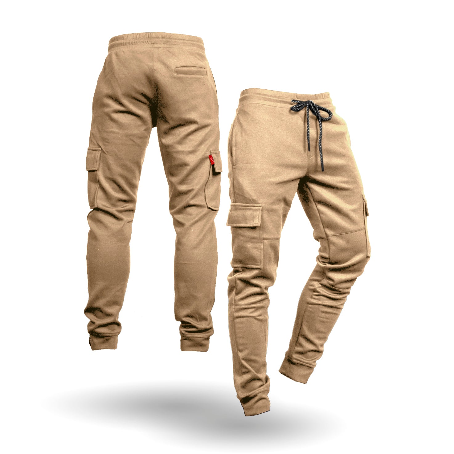 Pacific & Park KHAKI Core Twill Slim Fit Jogger Pants, US Medium