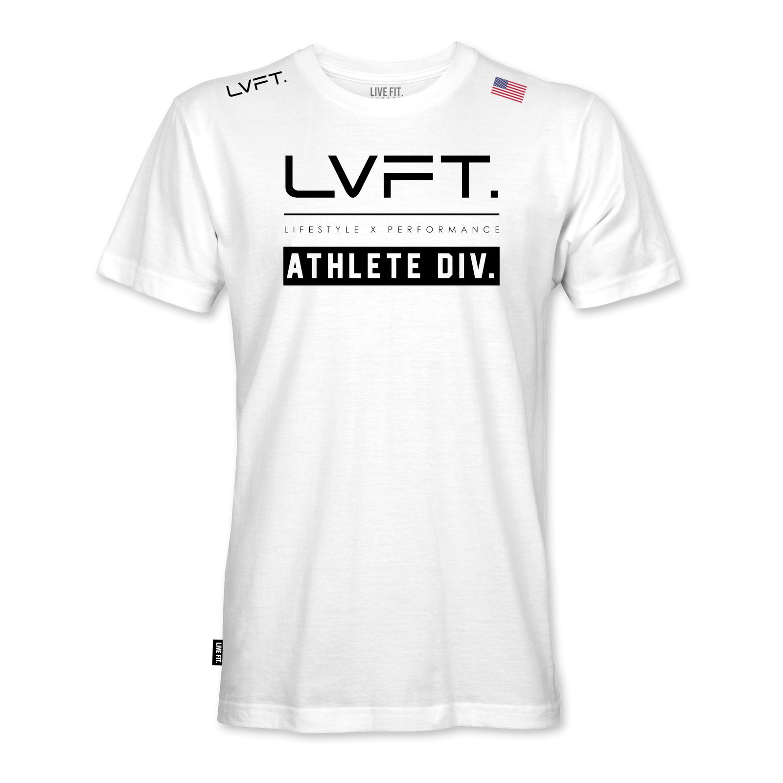 Athlete Division Tee - White | Live Fit Apparel | LVFT Athlete Division Tee - White | Live Fit Apparel | LVFT