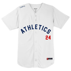 Athletics Baseball Jersey - Red - Live Fit. Apparel