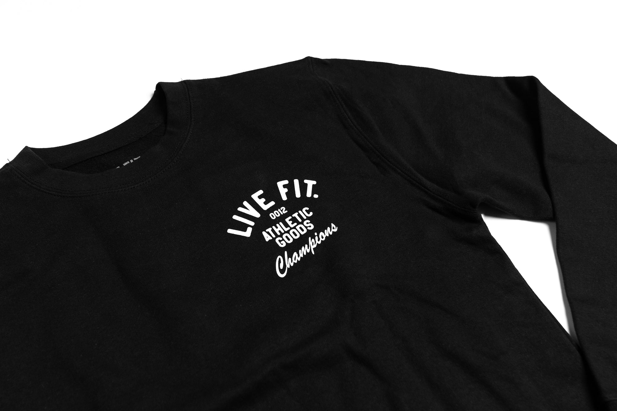 Athletic Goods Crewneck - Black/White