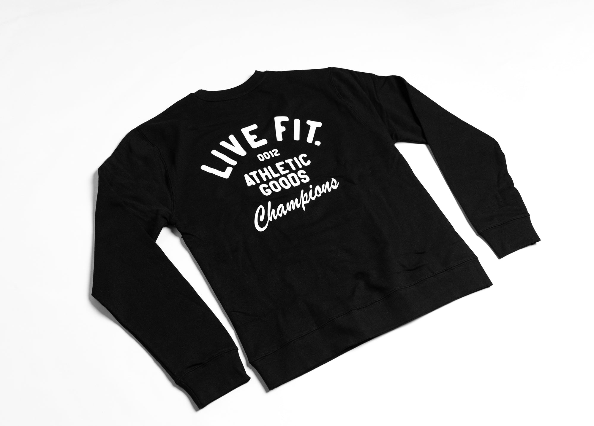 Athletic Goods Crewneck - Black/White