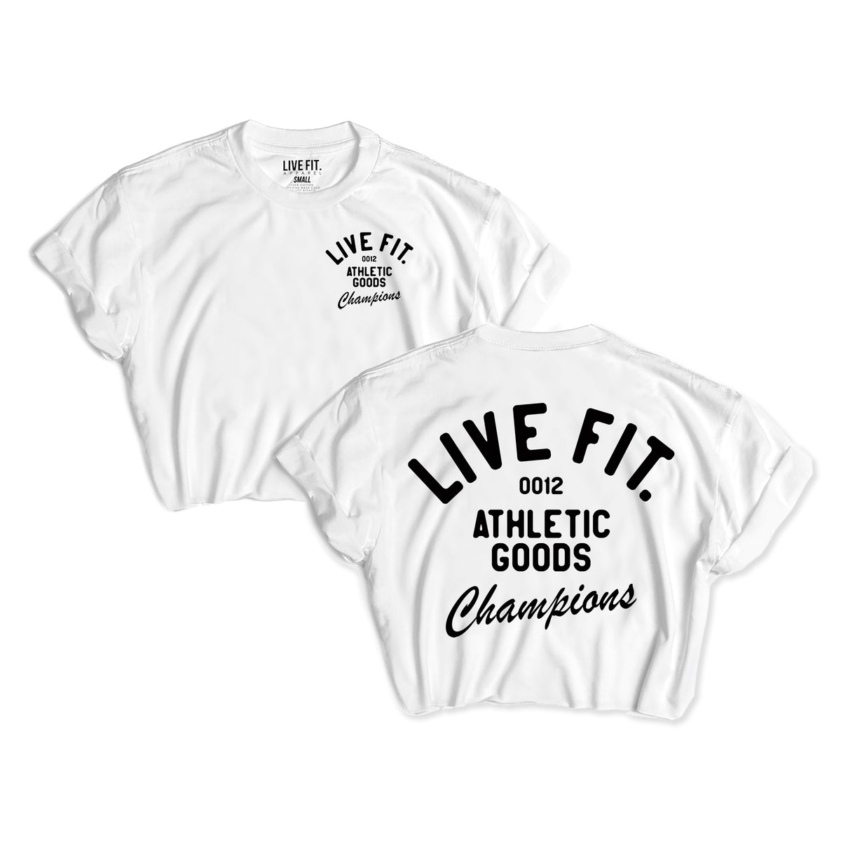 Athletic goods Crop Tee -White