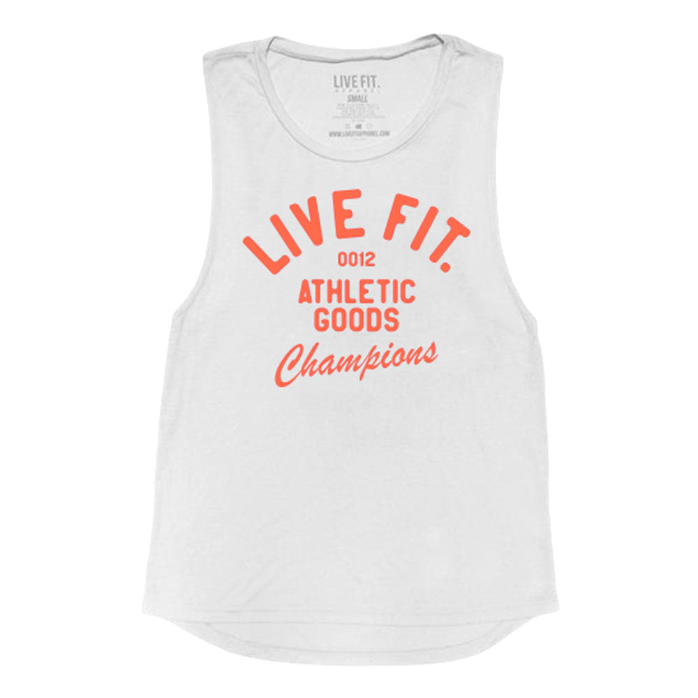 Athletic Goods Muscle Tank - White