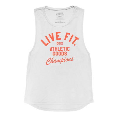 Athletic Goods Muscle Tank - White