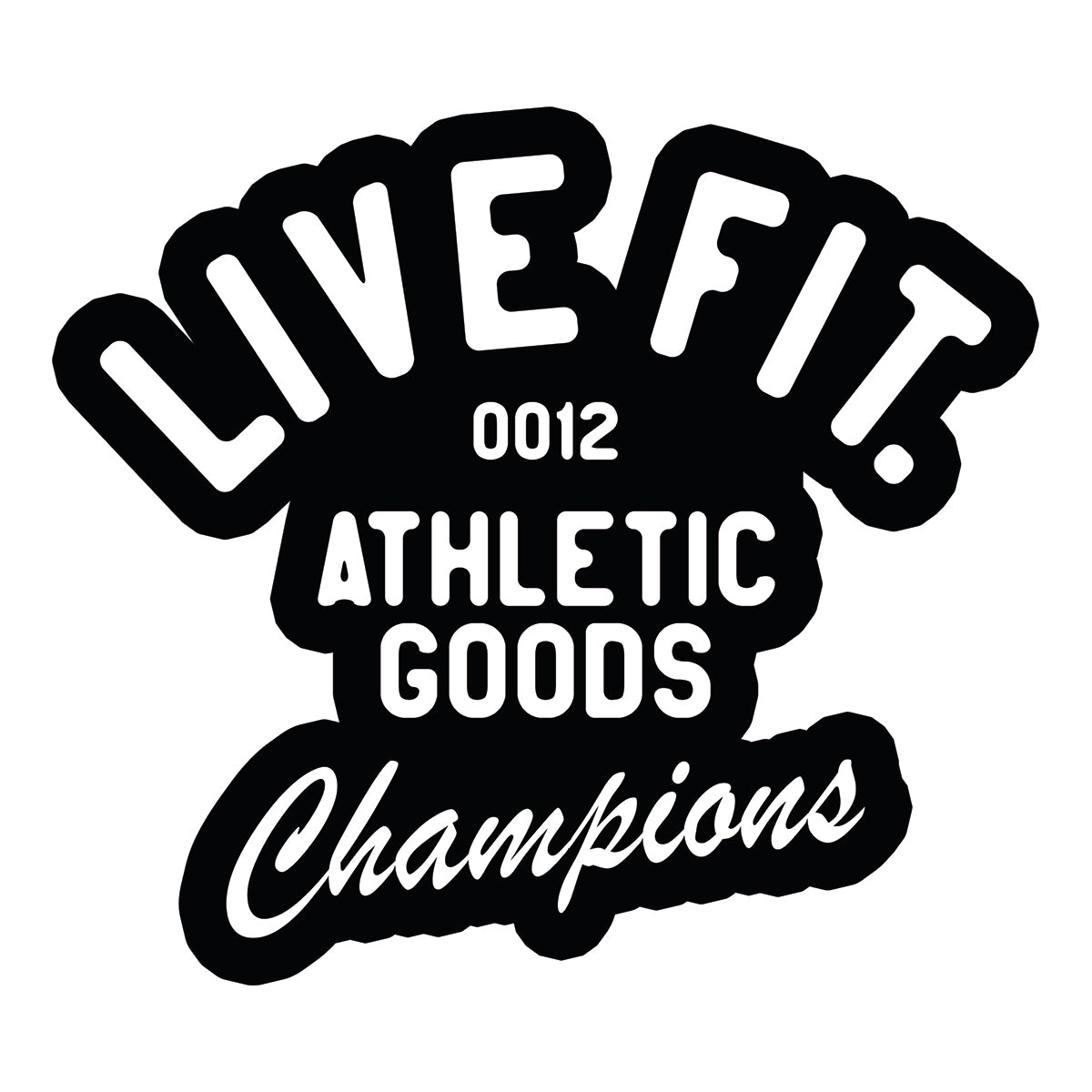 Live Fit Apparel Athletic Goods Sticker - LVFT 