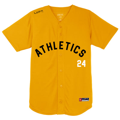 Athletics Baseball Jersey - Gold - Live Fit. Apparel