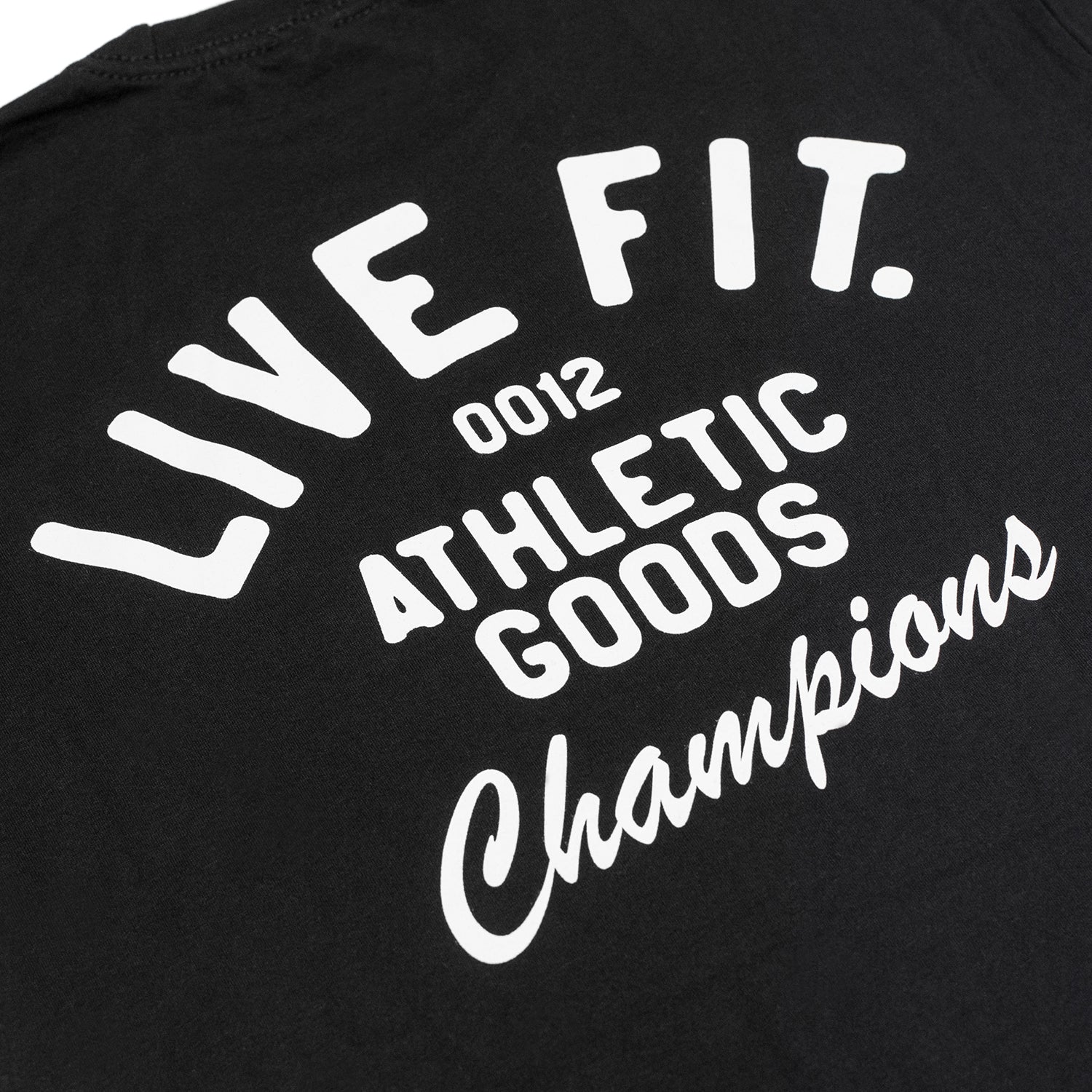 Live Fit LVFT T-shirt Mens Size M Short Sleeve Athletic Gym Black NEW B41 