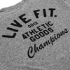 Live Fit Apparel Athletic Goods Tee - Charcoal Heather - LVFT
