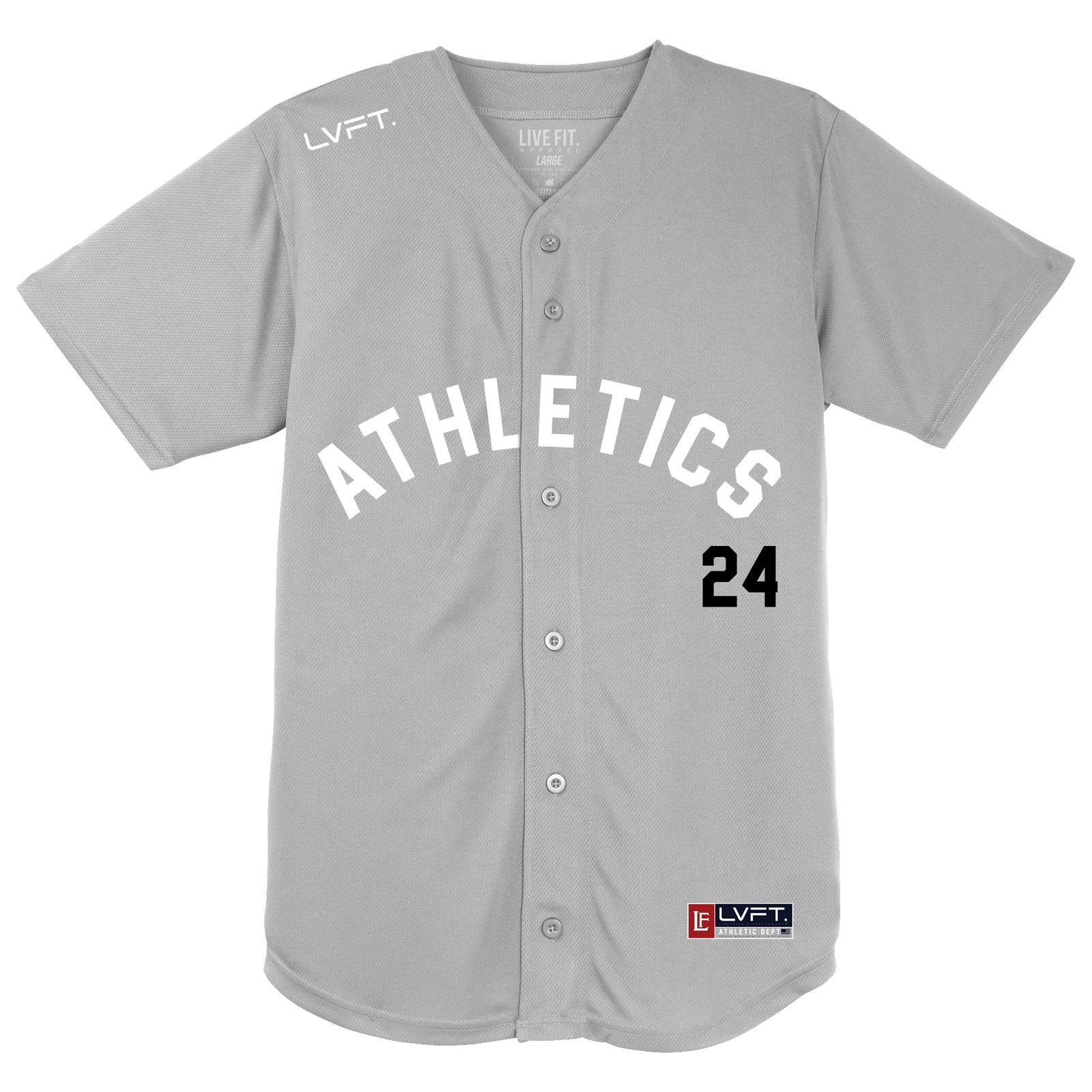 Athletics Baseball Jersey - Silver