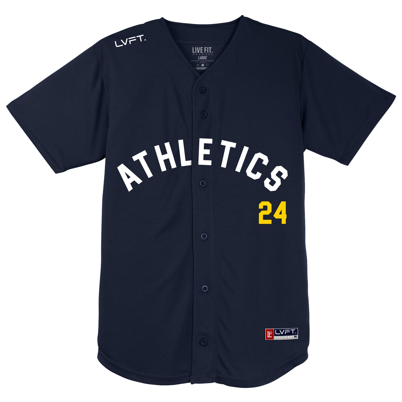 Athletics Baseball Jersey - Navy