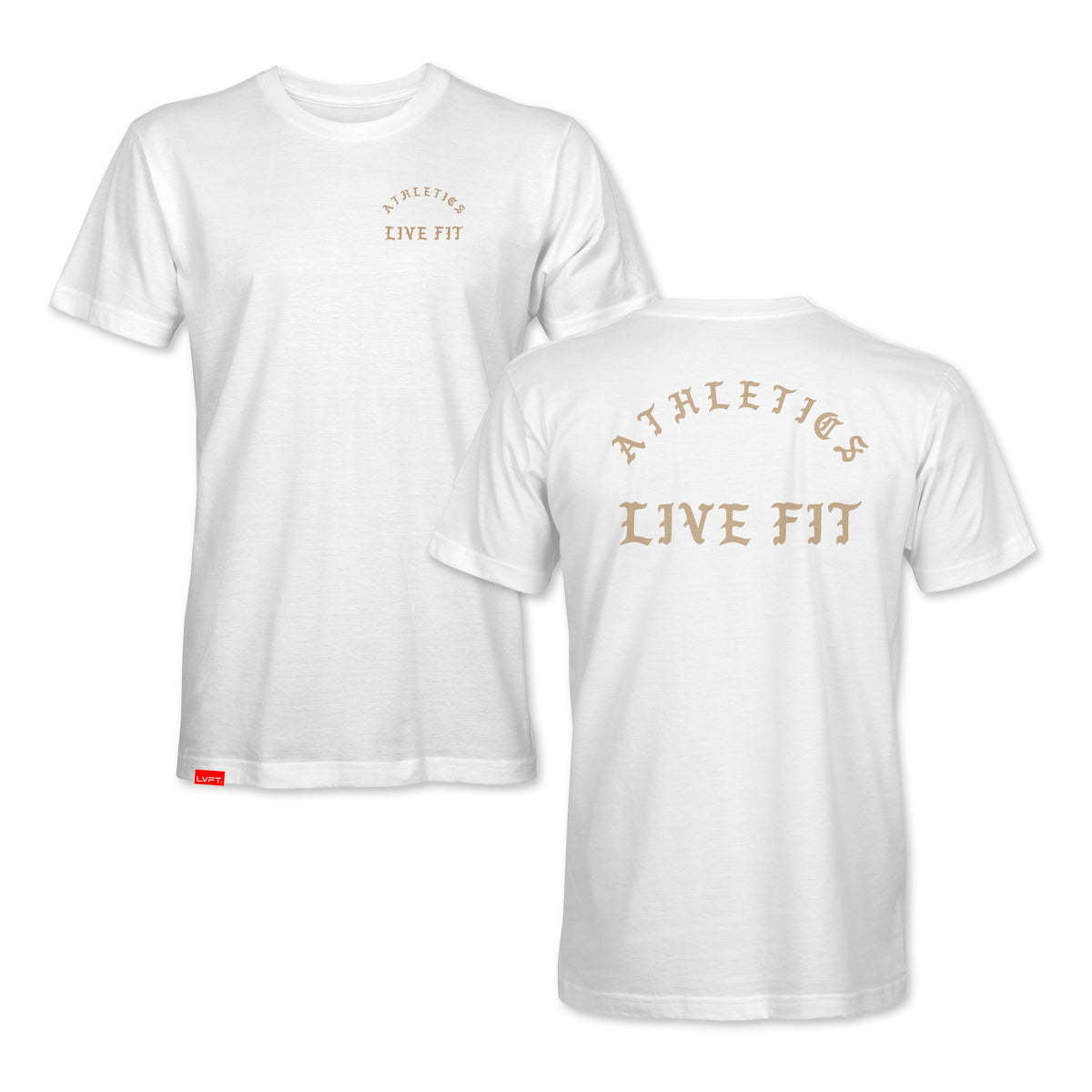 Iron Athletics Tee - White/Khaki