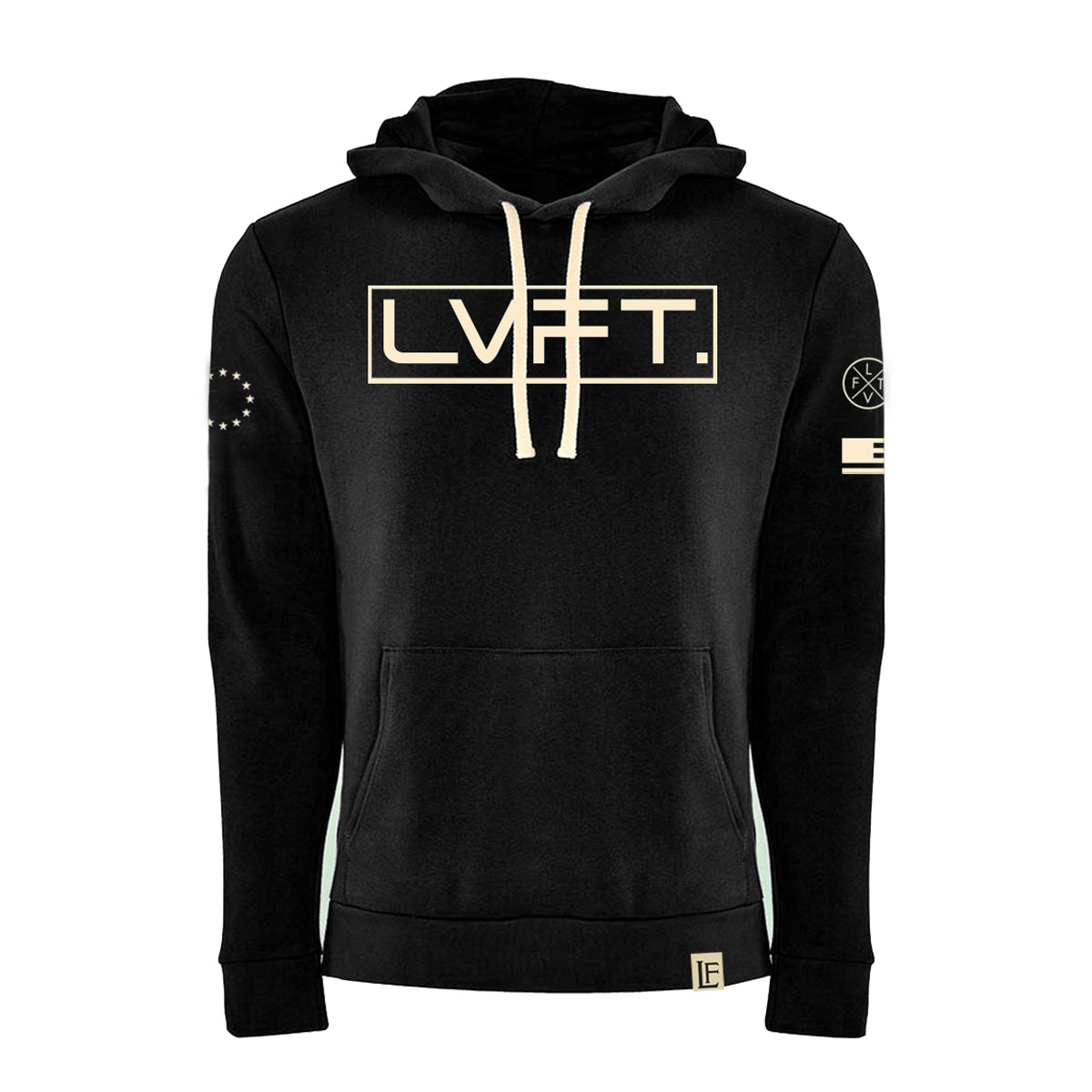 Live Fit Apparel International II Hoodie - Black - LVFT. 