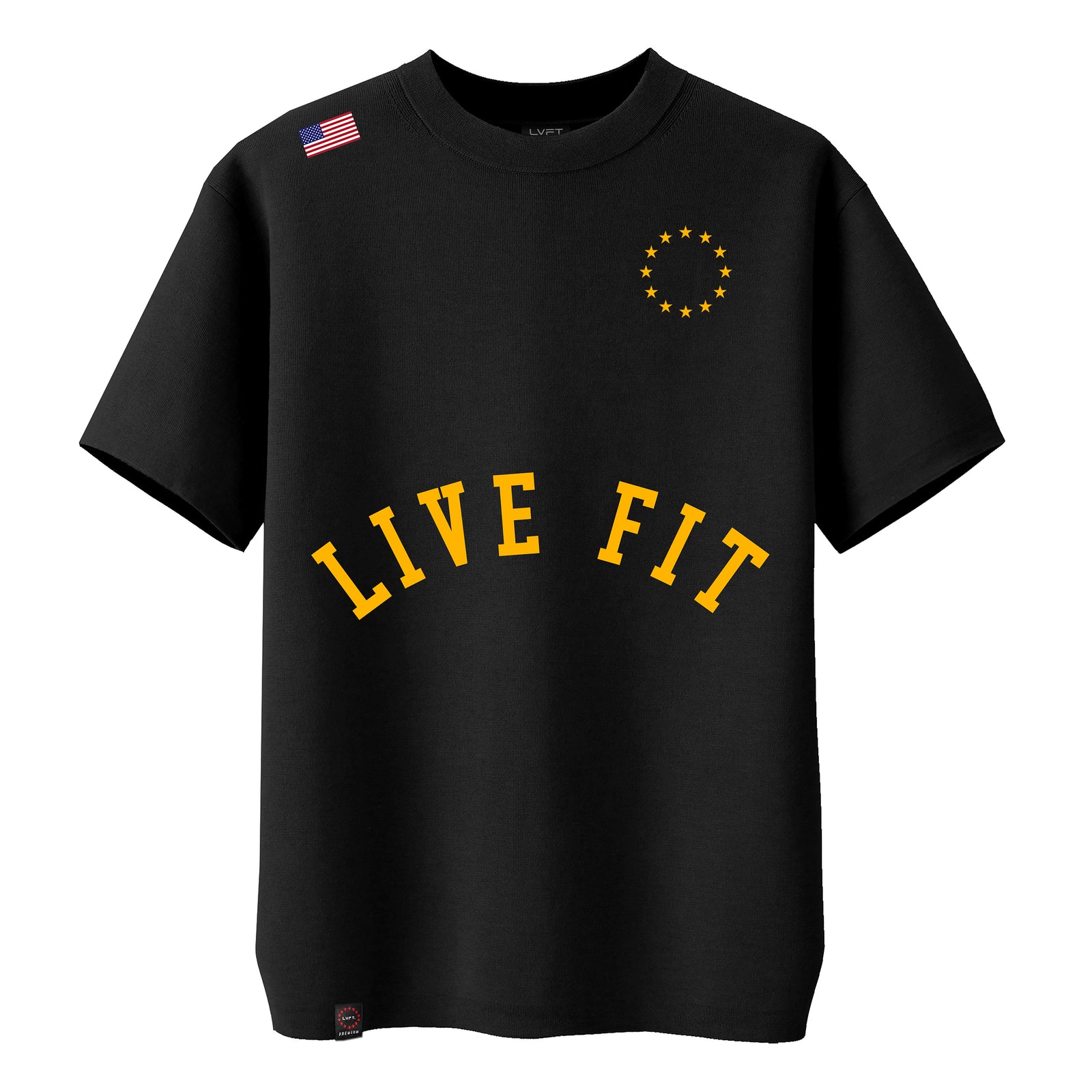 Heavyweight Short Sleeve Crewneck - Black