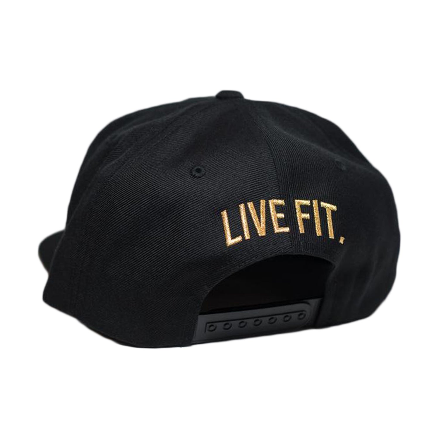 Live Fit Apparel C Snapback - Black/ Gold - LVFT 