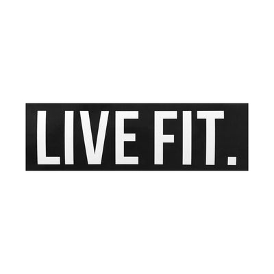 Live Fit Apparel Live Fit. 8"  Sticker -  Black - LVFT