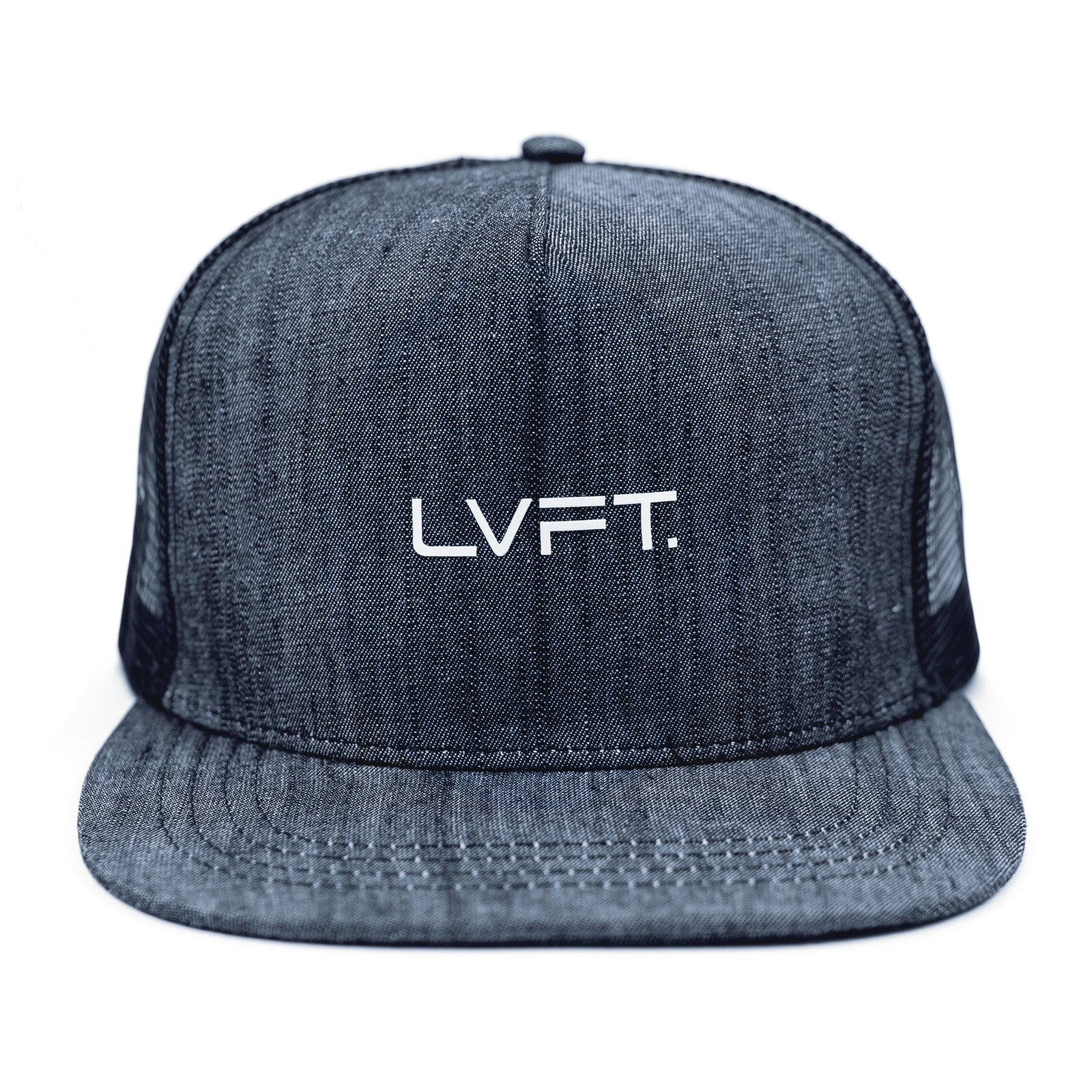 Denim Trucker Snapback - Navy