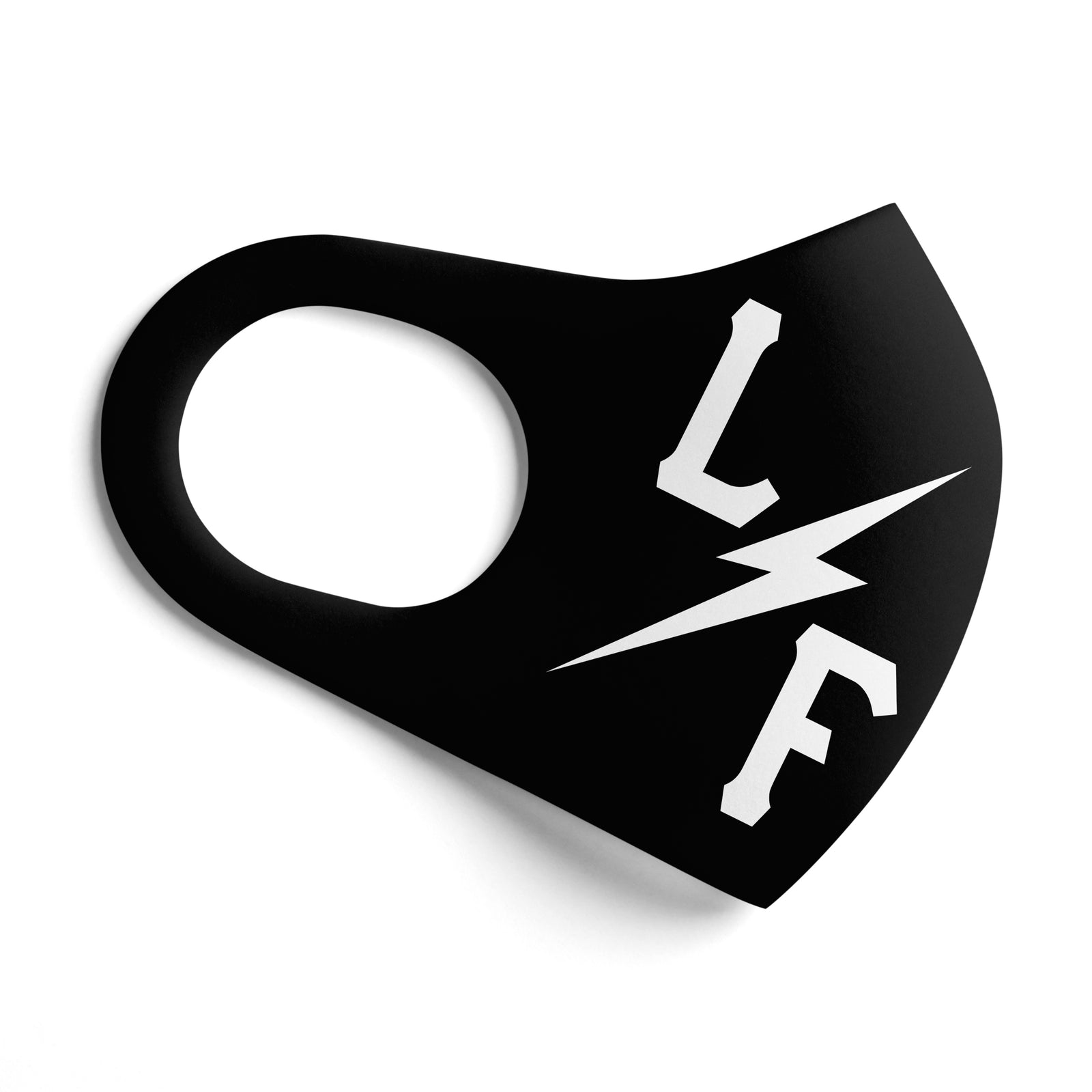 Bolt Face Mask - Black/White