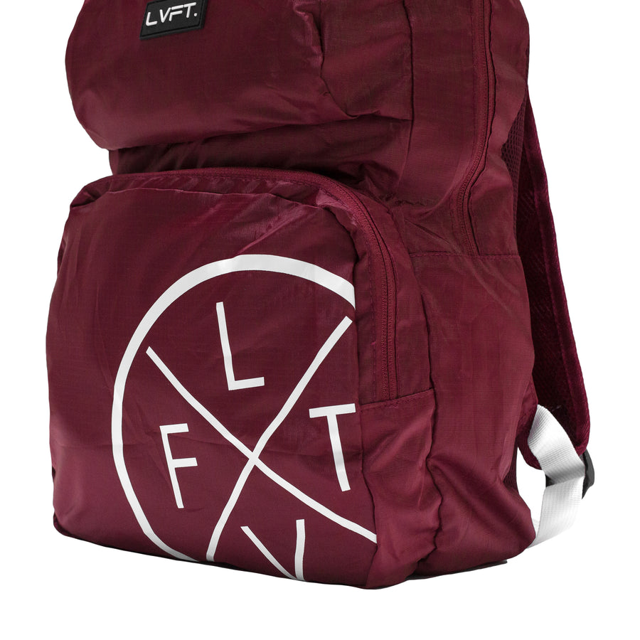 Live Fit Apparel LVFT. Packable Backpack - Maroon - LVFT 