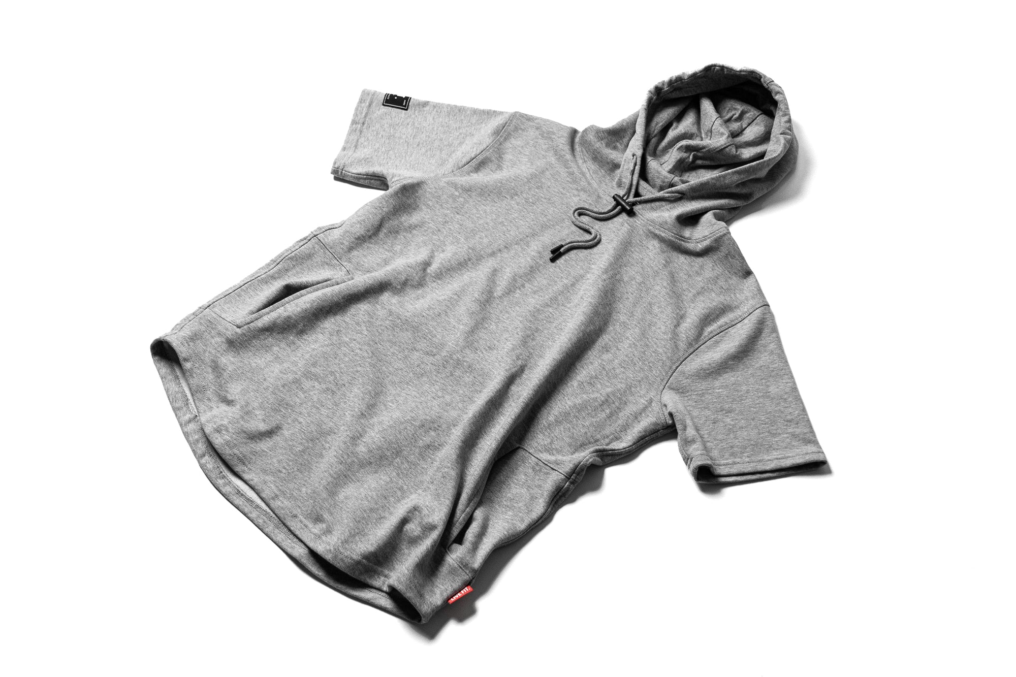 Organic Short Sleeve Trainer Hoodie - Grey