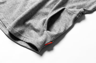 Organic Short Sleeve Trainer Hoodie - Grey