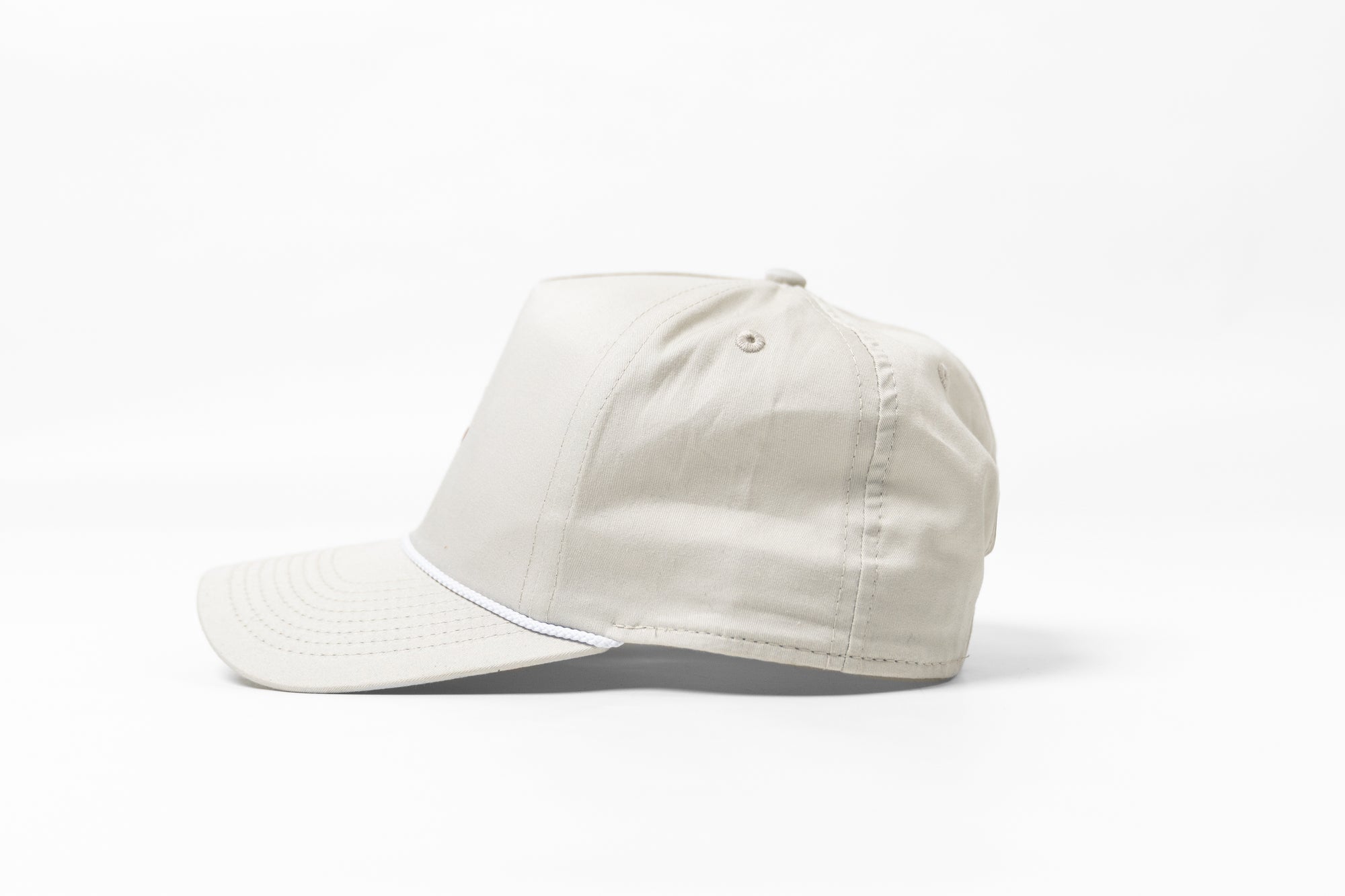 Nautical Cap - Natural/Burgundy