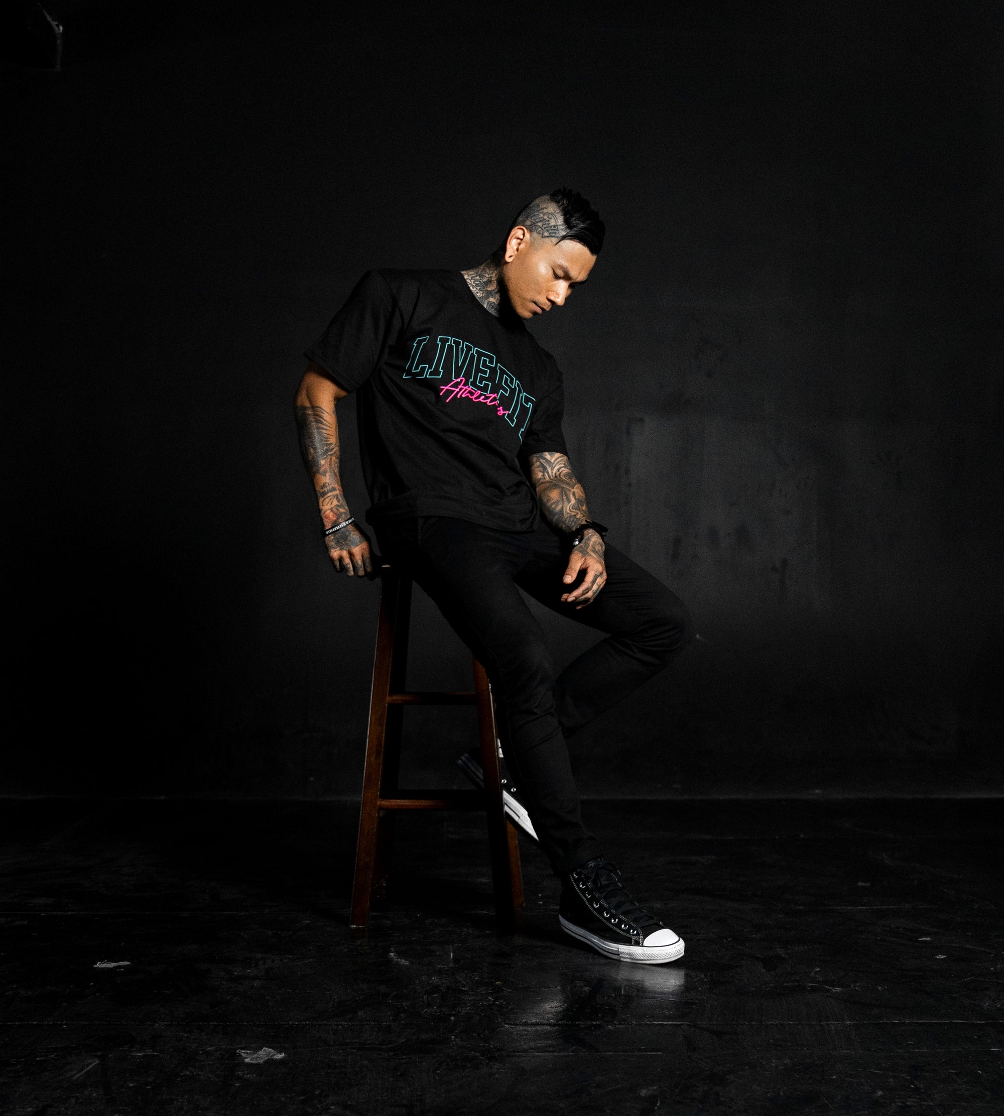 Viper City Tee -  Black/Neons