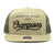 Champions 7 Panel Snapback - Khaki / Black