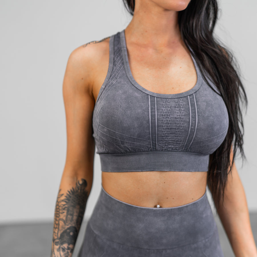 Buy We1Fit Womens Ribbed Longline Sports Bras Padded Workout Crop