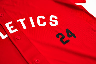 Athletics Baseball Jersey - Red - Live Fit. Apparel