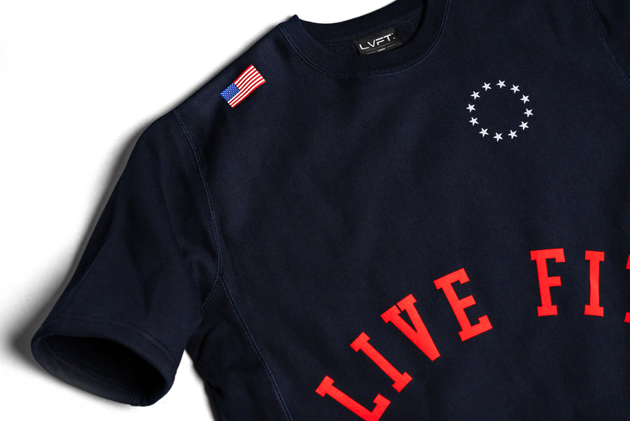 Heavyweight Short Sleeve Crewneck - Limited Navy