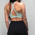 Cross Back Solid Sports Bra - Mint