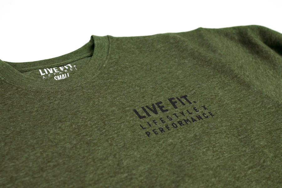 Block Crewneck - Military Green