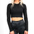 Athleisure Crop Long Sleeve - Black