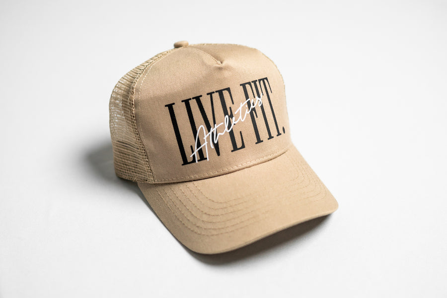 5 Panel Trucker Hat - Khaki