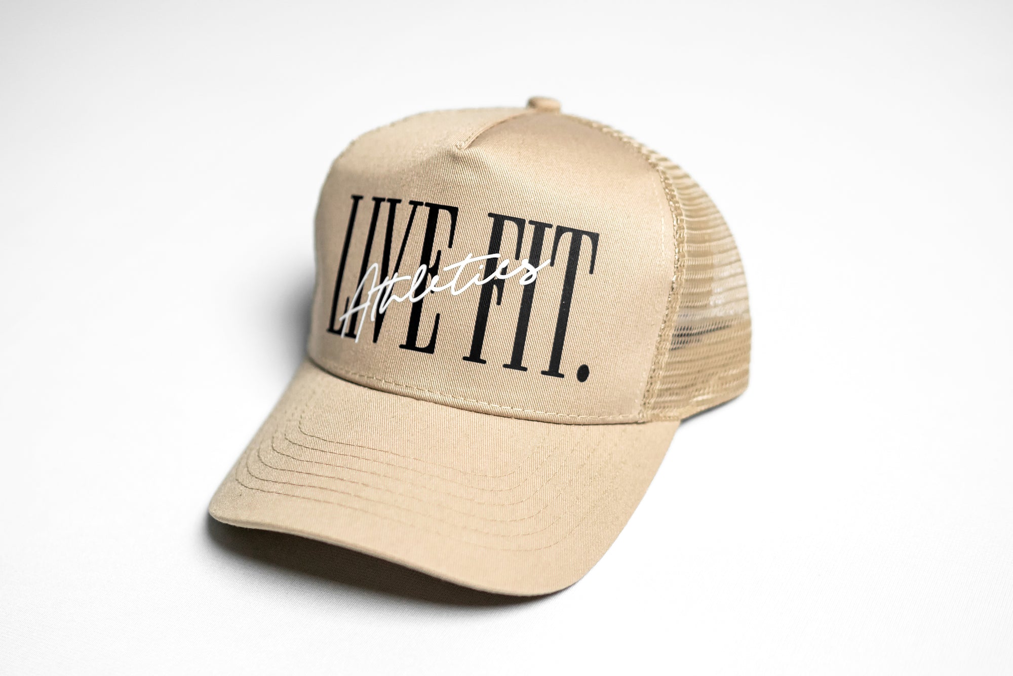 5 Panel Trucker Hat - Khaki