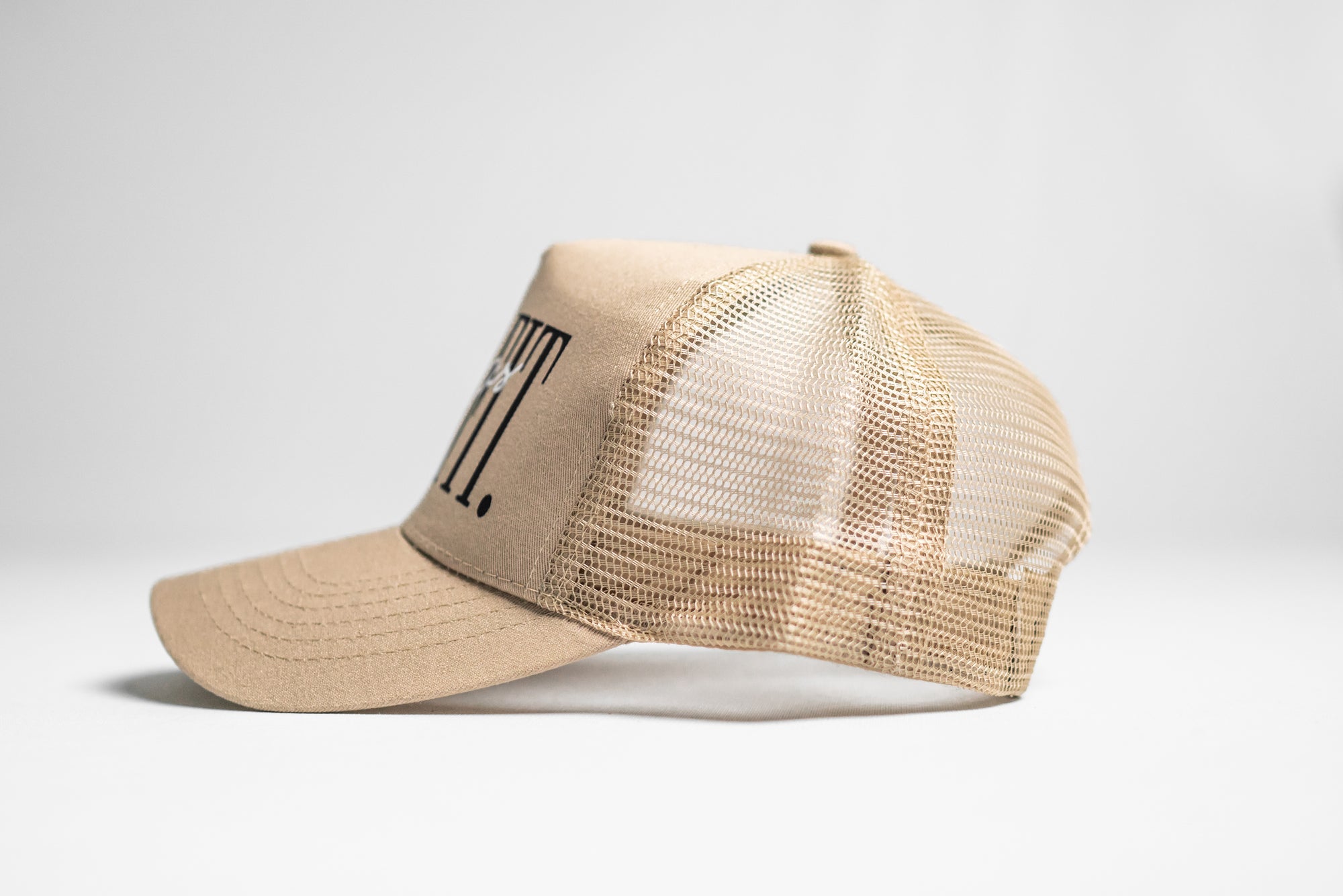 5 Panel Trucker Hat - Khaki