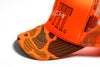 5 Panel Foam Trucker Hat  - Orange Neon Camo