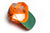 5 Panel Foam Trucker Hat  - Orange Neon Camo