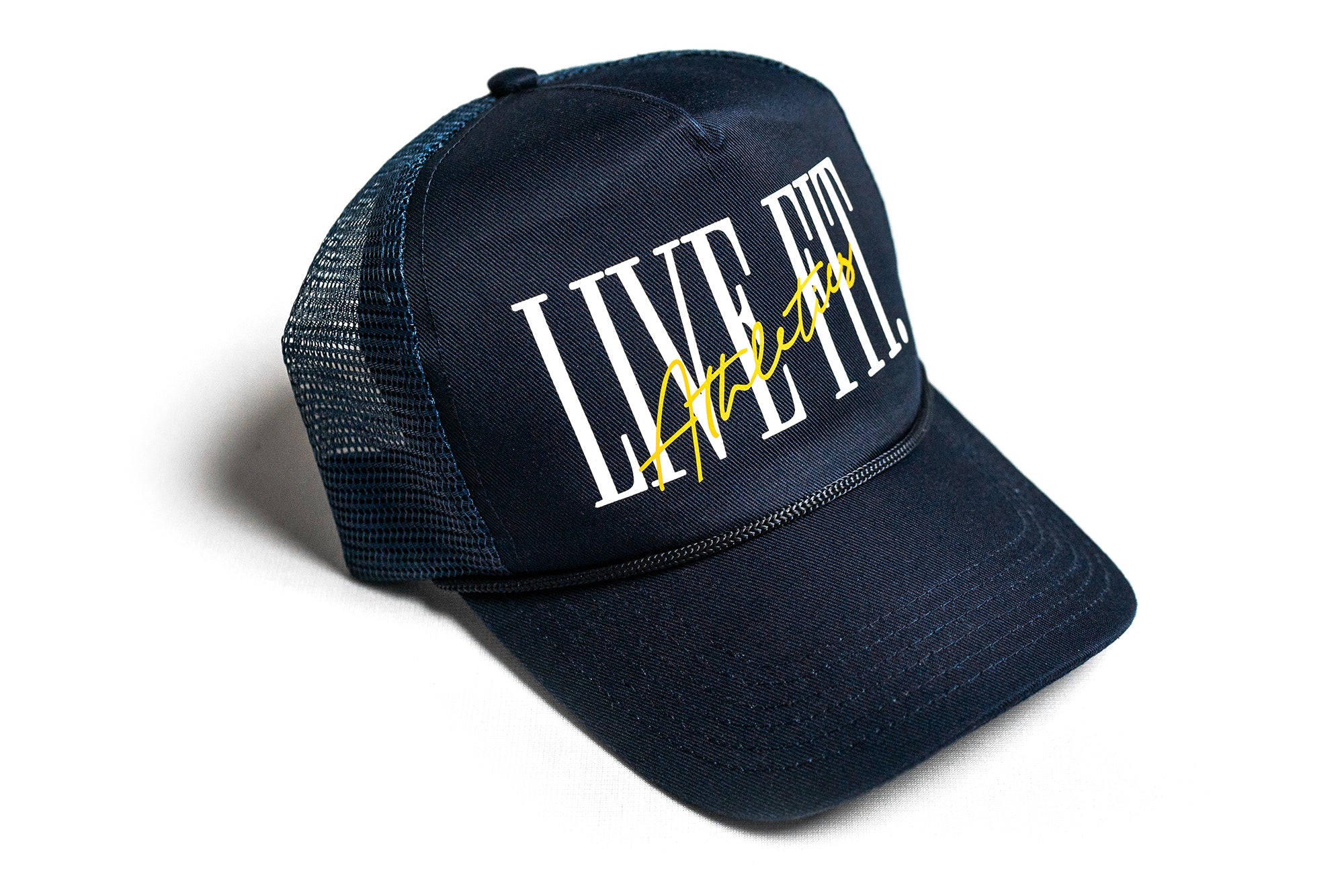 5 Panel Trucker Hat - Navy