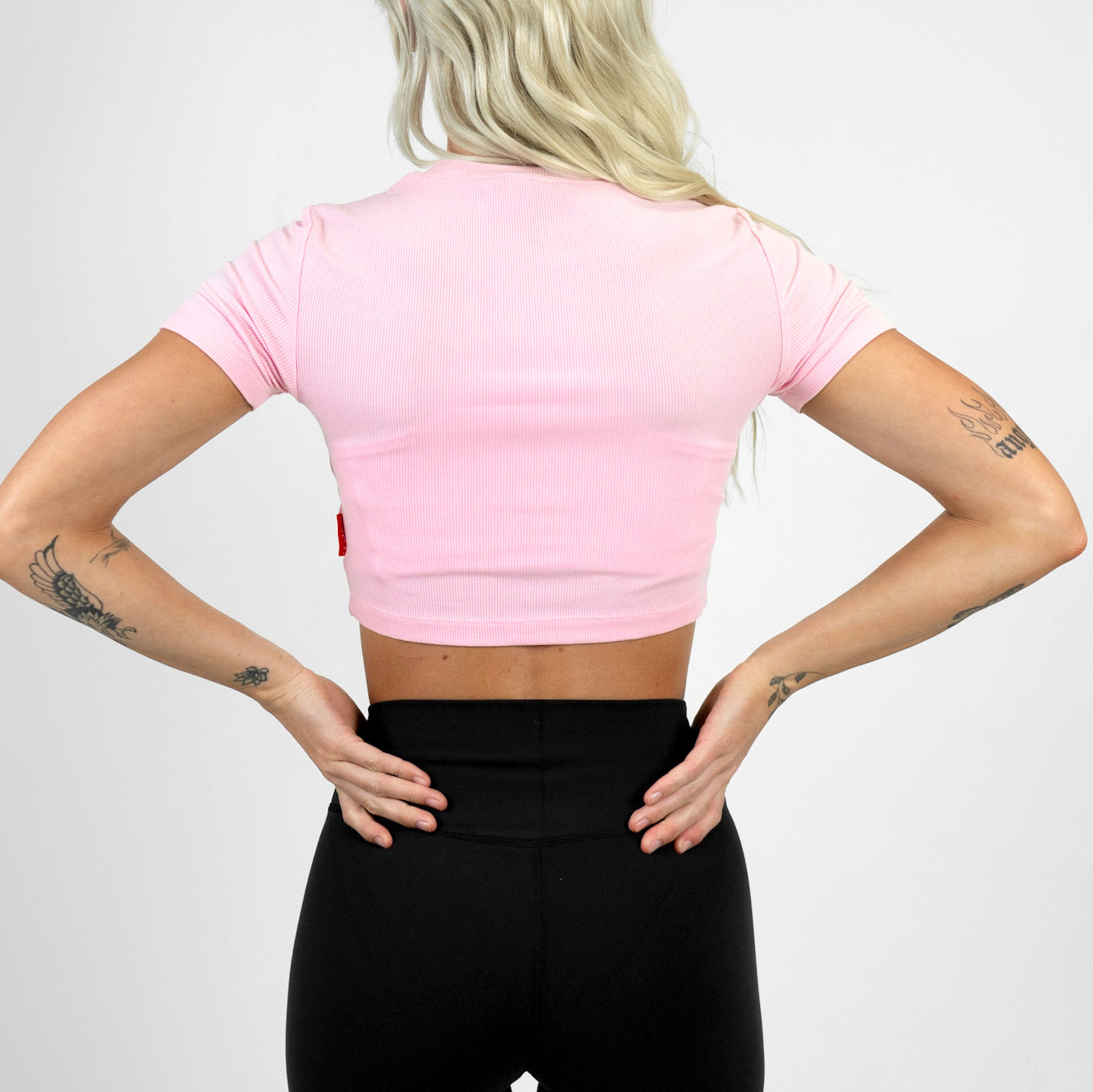 Athleisure Crop Tee- Bubblegum