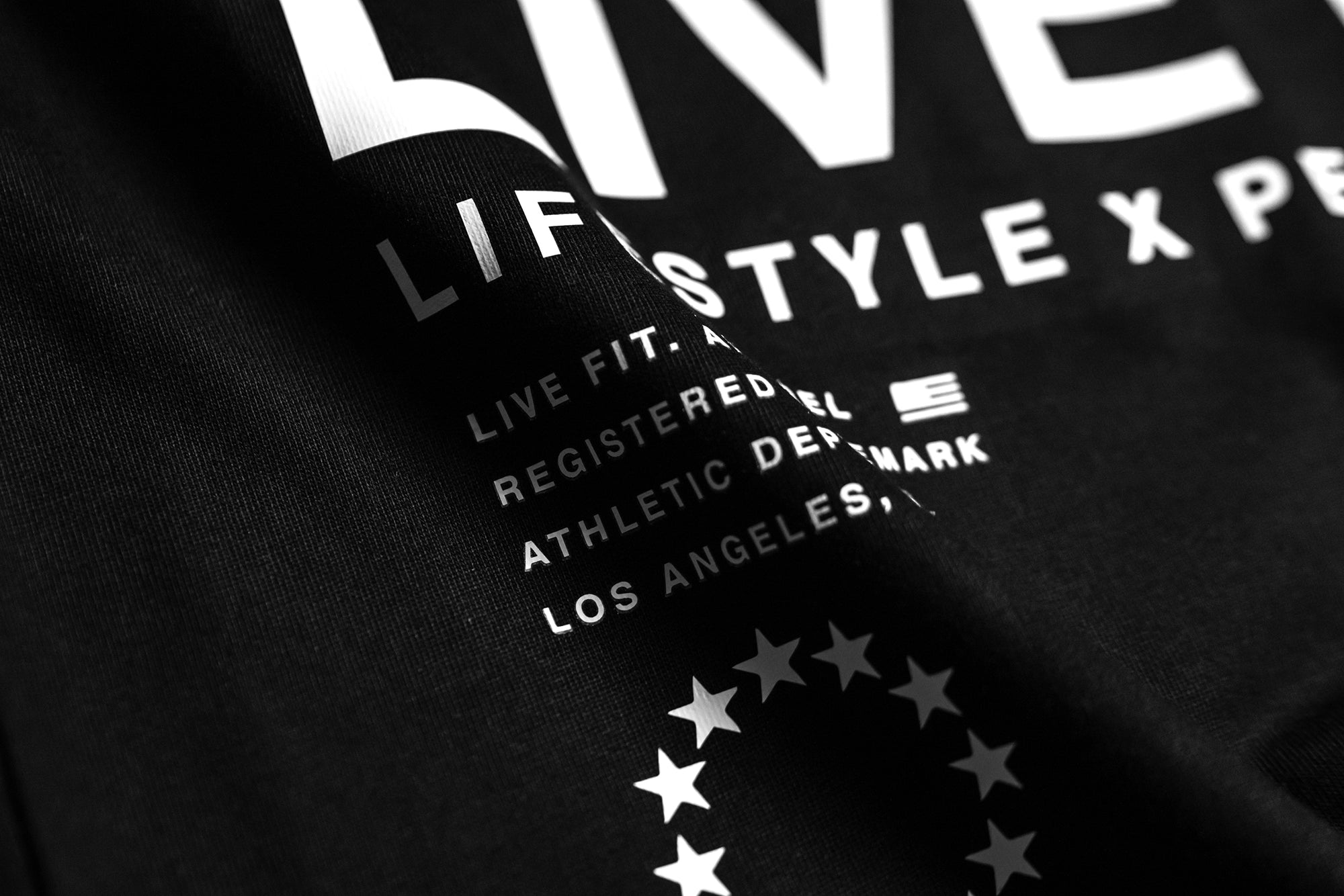 Urban Pump Tee - White/Black - Live Fit. Apparel