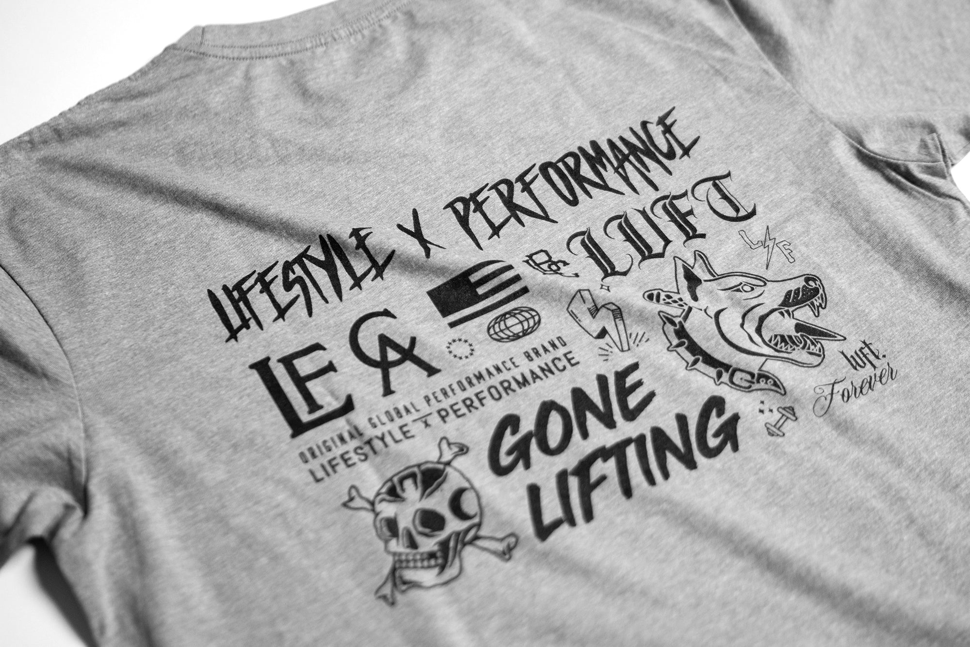 Doodles Heavyweight Tee - Black/White - Live Fit. Apparel