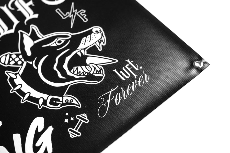 Doodles Banner - Black/White