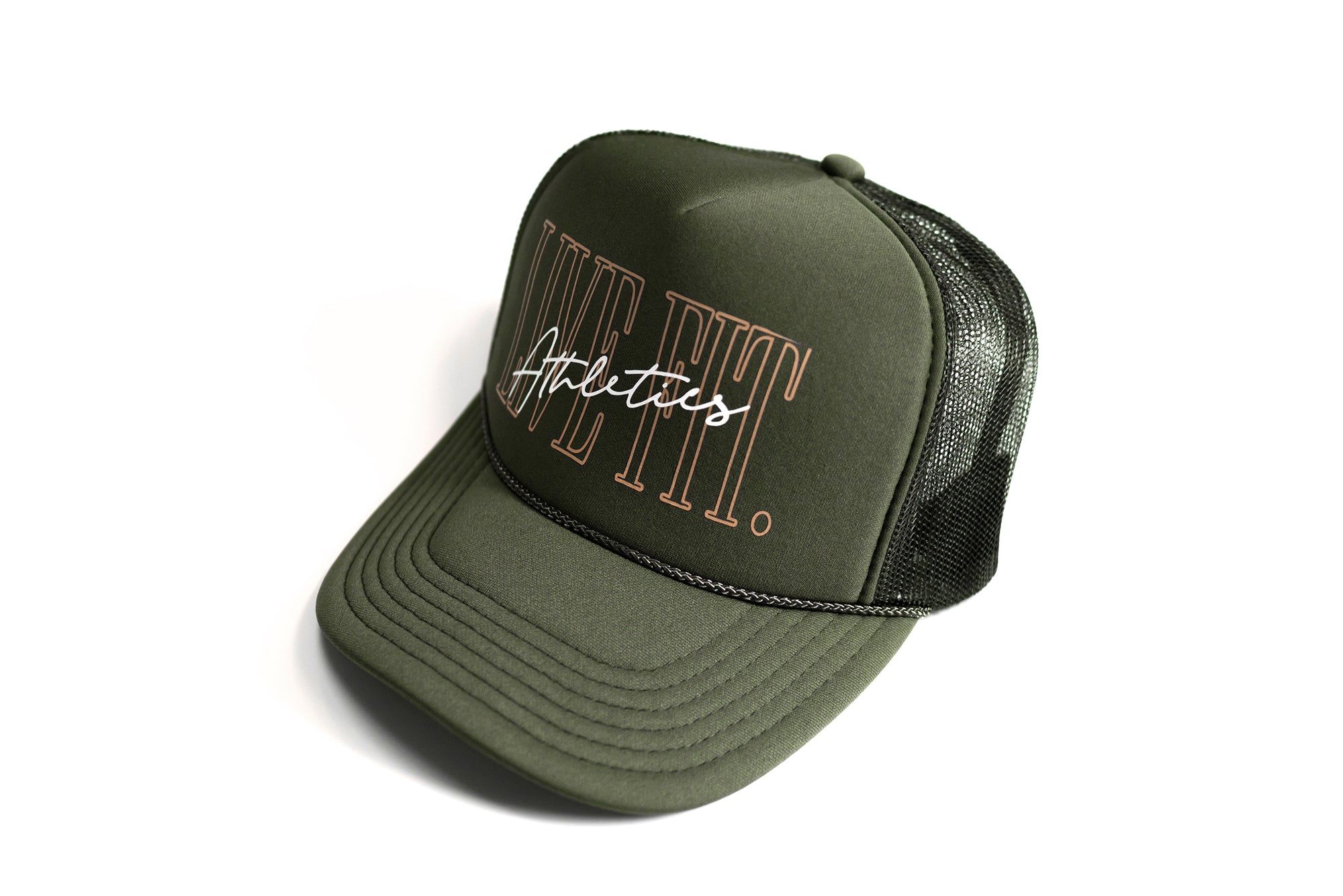 All Solid Olive Foam Trucker (Large/Adult Size)