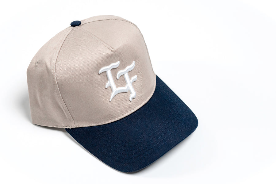 Flagship Classic Cap - Khaki / Navy / White