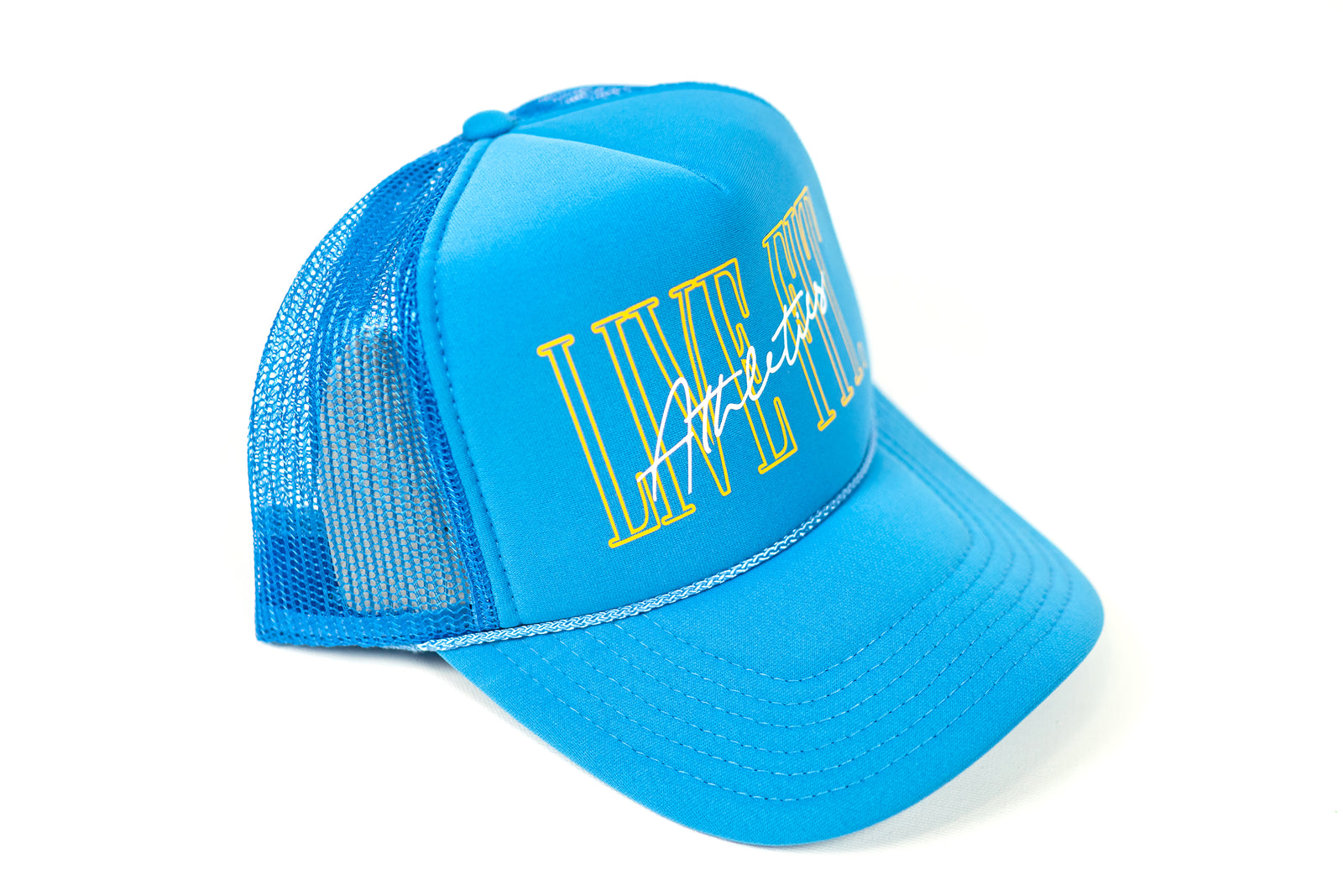 5 Panel Foam Trucker - Capri/Yellow