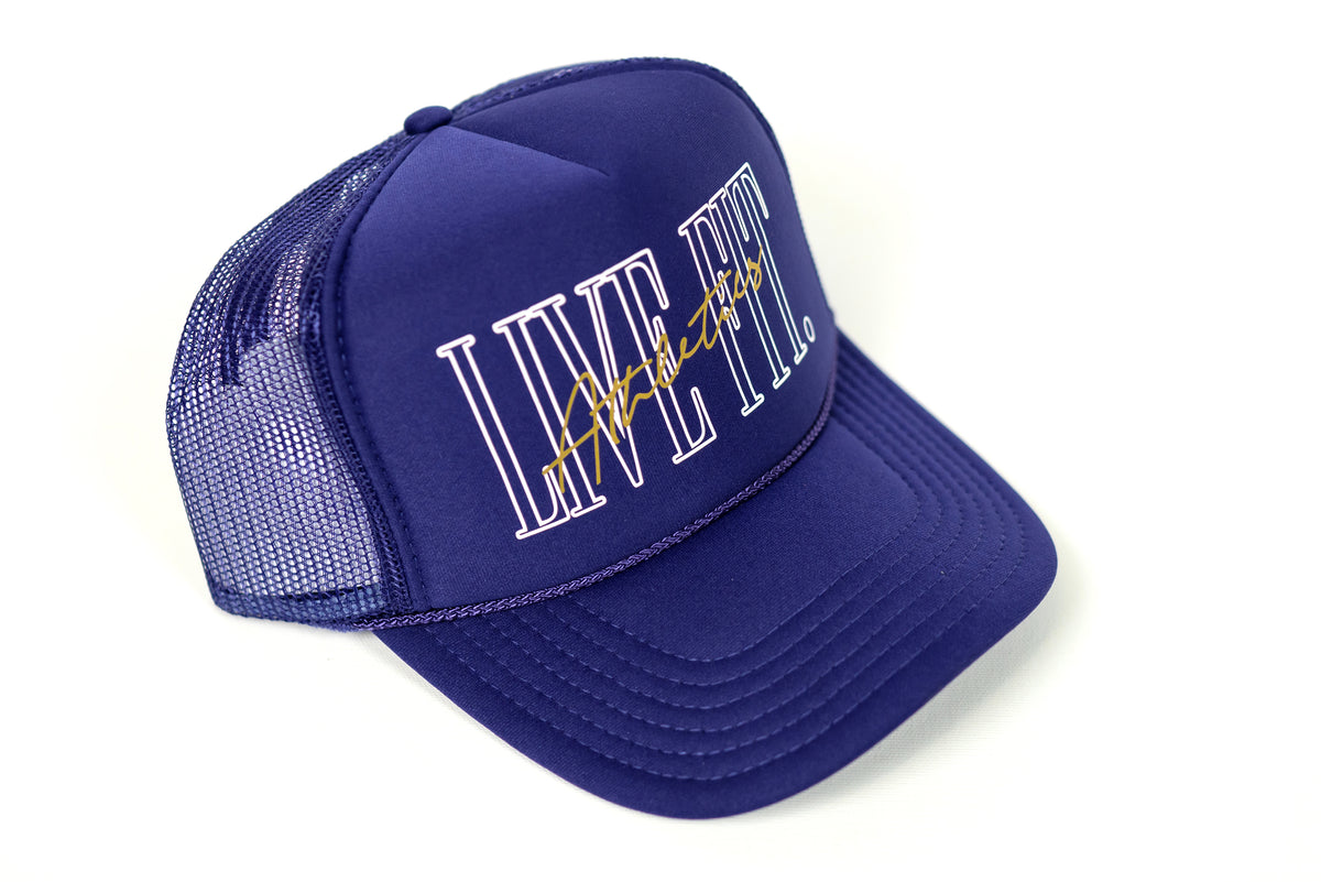 5 Panel Foam Trucker Hat  - Purple