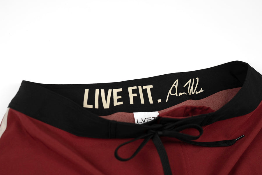 Signature Pro Boardshorts - Black / Maroon