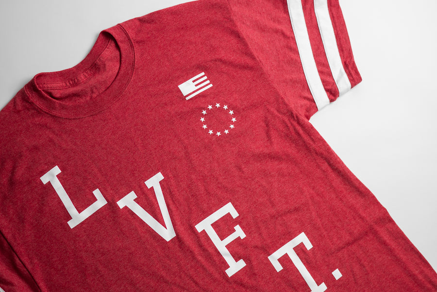 Victory Jersey Tee - Red Heather