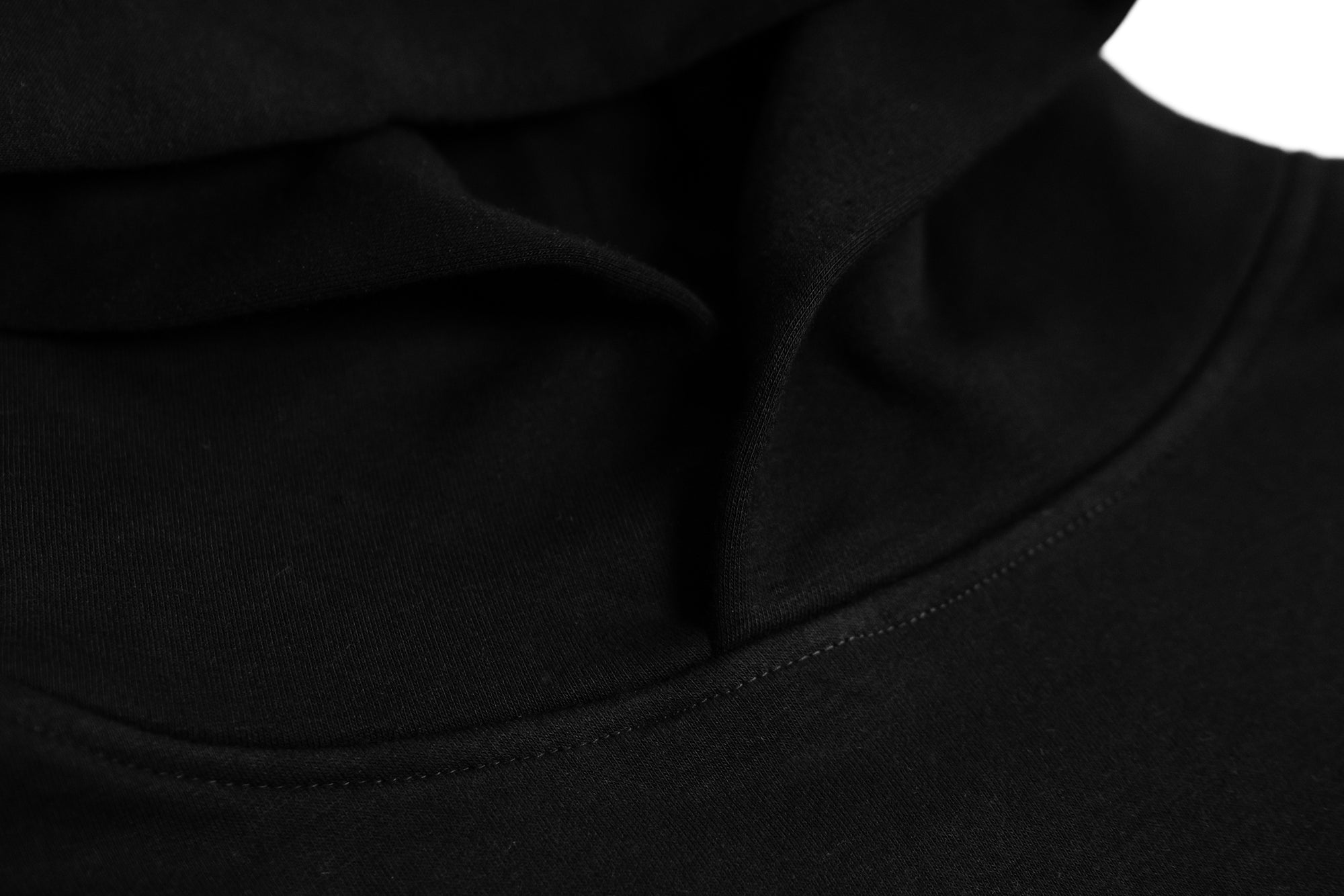 Crew Pullover Hoodie - Black